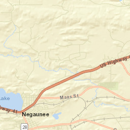 Negaunee Street Map