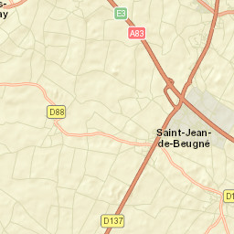 Sainte-Hermine Street Map