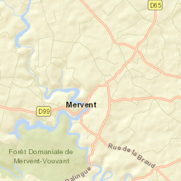 Mervent Street Map