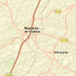 Département des Deux-Sèvres Street Map