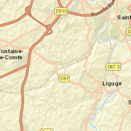 Ligugé Street Map