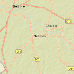 Bélâbre Street Map