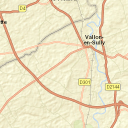Vallon-en-Sully Street Map