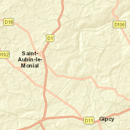 Département de l'Allier Street Map