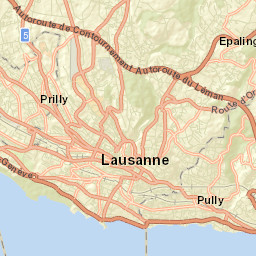 Lausanne Street Map