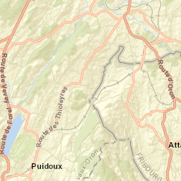 Lavaux-Oron District Street Map