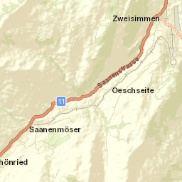 Zweisimmen Street Map