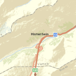 Hinterrhein Street Map