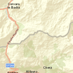 Corvara in Badia Street Map