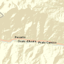 Pieria-Prato Carnico Street Map