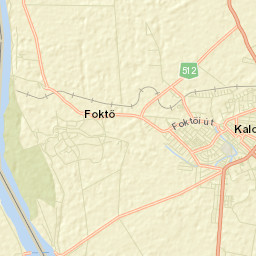 Kalocsa Street Map