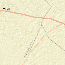 Tázlár Street Map