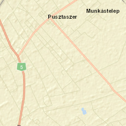 Pusztaszer Street Map