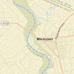 Mindszent Street Map
