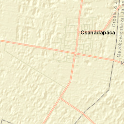 Csanádapáca Street Map