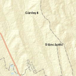 Comuna Voineşti Street Map