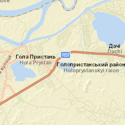 Hola Prystan’ Street Map