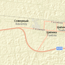 Tselina Street Map