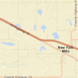 New York Mills Street Map