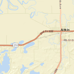 Aitkin Street Map