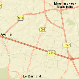 Moutiers-les-Mauxfaits Street Map