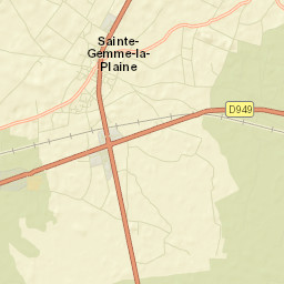 Sainte-Gemme-la-Plaine Street Map