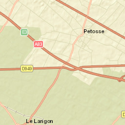 Le Langon Street Map