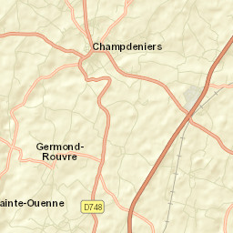 Champdeniers-Saint-Denis Street Map