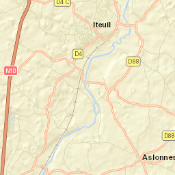 Iteuil Street Map