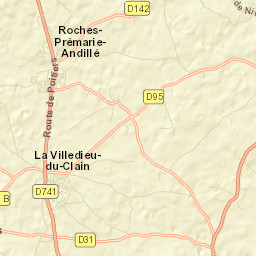 Roches-Prémarie-Andillé Street Map