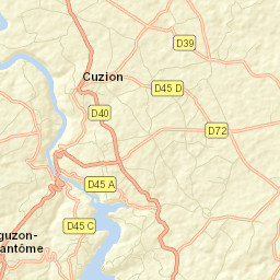 Éguzon-Chantôme Street Map