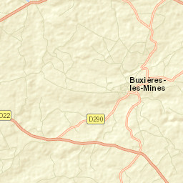 Buxières-les-Mines Street Map