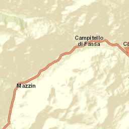 Campitello di Fassa Street Map