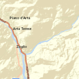 Arta Terme Street Map