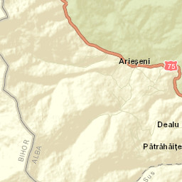 Comuna Arieşeni Street Map