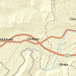 Chețani Street Map