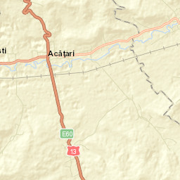 Acățari Street Map