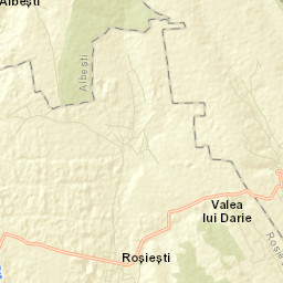 Comuna Roşieşti Street Map