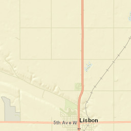 Ransom County Street Map