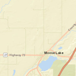 Moose Lake Street Map