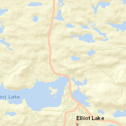 Elliot Lake Street Map