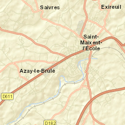 Azay-le-Brûlé Street Map