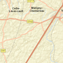 Celle-Lévescault Street Map