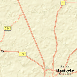 Saint-Maurice-la-Clouère Street Map