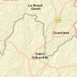 Chantôme Street Map