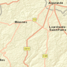 Aigurande Street Map