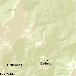 Zoppè di Cadore Street Map