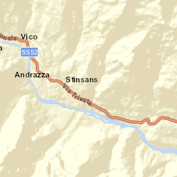 Forni di Sopra Street Map