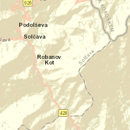 Solčava Street Map
