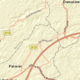 Domašinec Street Map